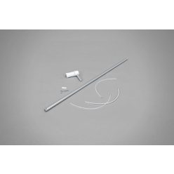 End piece for rotating-arm flagpole body