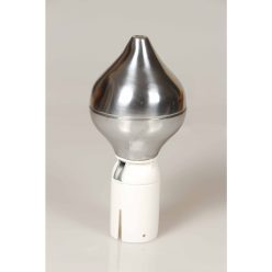 Flagpole finial silver onion with holder