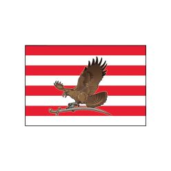 Árpádsávos flag with Turul 40x60cm