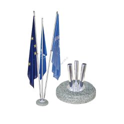 Indoor three-arm light stone flag holder