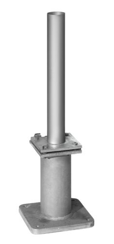 Auf Dach montierbarer, neigbarer Flaggenhalter DKI für Deckenmontage