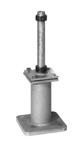 Auf Dach montierbarer, neigbarer Flaggenhalter DKI für Deckenmontage