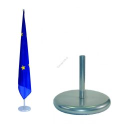 Indoor Silver Flag Holder, 1-Arm, Matt