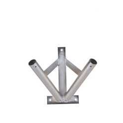 Galvanized double flag holder